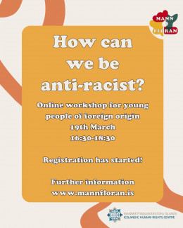 Online workshop on anti-racism for young people - European Action Week Against Racism
