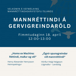 Vefmling: Mannrttindi  gervigreindarld